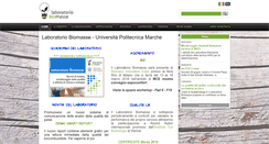 Desktop Screenshot of laboratoriobiomasse.it